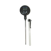 Digital Laboratory Thermometer Marathon Fahrenheit / Celsius 14° to 392°F (-10° to +200°C) Stainless Steel Probe Free-standing Battery Operated (M-725062)