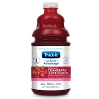 Thickened Beverage Thick-It® Clear Advantage® 64 oz. Bottle Cranberry Flavor Liquid IDDSI Level 2 Mildly Thick (M-742229)