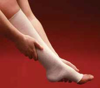 Elastic Tubular Support Bandage Tensoshape® 13-7/10 X 15-1/5 Foot Below Knee Pull On Tan NonSterile Size C / D Standard Compression (M-765842)