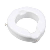 Raised Toilet Seat Carex® 4-1/4 Inch Height White 500 lbs. Weight Capacity (M-831213)