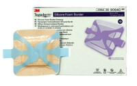 Foam Dressing 3M™ Tegaderm™ 3 X 3 Inch With Border Film Backing Silicone Adhesive Square Sterile (M-842344)
