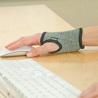 Computer Gloves IMAK RSI® Low Profile Cotton / Elastic Left or Right Wrist Black / Gray One Size Fits Most (M-844441)