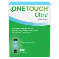 Blood Glucose Test Strips OneTouch® Ultra® Blue 100 Strips per Pack (M-850711)