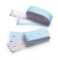 Fetal Monitor Belt Disposable, 2 X 48 Inch Elastic White Mesh Style, 1-1/2 X 42 Inch, with 1 X 3 Inch Rounded Ends Hook-and-Loop Style, 2-3/8 X 48 Inch, with Buttonholes Every 1/2 Inch (M-883896)