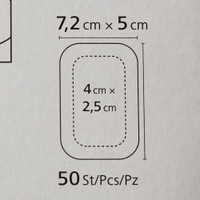 Adhesive Dressing Cosmopor® 2 X 2- 4/5 Inch Nonwoven Rectangle White Sterile (M-897599)