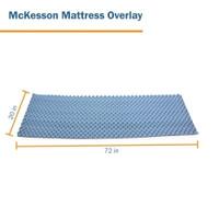 Mattress Overlay McKesson Pressure Redistribution Type 72 L X 20 W X 2 H Inch For Use with Bed Mattresses (M-929216)