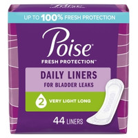 Bladder Control Pad Poise® 8-1/2 Inch Length Light Absorbency Sodium Polyacrylate Core One Size Fits Most (M-938558)