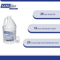 Glutaraldehyde High-Level Disinfectant SANI Glut™ Activation Required Liquid 1 gal. Jug Max 28 Day Reuse (M-977969)