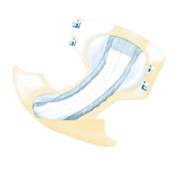 Unisex Adult Incontinence Brief Abena® Delta-Form Small Disposable Moderate Absorbency (M-978596)