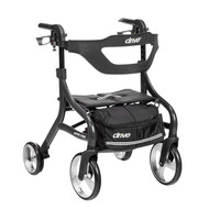 Nitro Sprint Rollator Rolling Walker, Hemi Height, Black Nitro Sprint Rollator Rolling Walker, Hemi Height, Black
