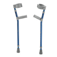 Pediatric Forearm Crutches, Universal (S/M), Knight Blue, Pair