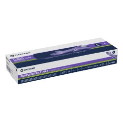 Exam Glove Purple Nitrile Max™ Large NonSterile Nitrile Extended Cuff Length Fully Textured Purple Not Rated  (50/BX)
