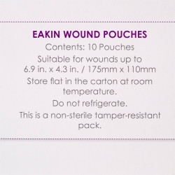 Fistula and Wound Drainage Pouch Eakin® 4-3/10 X 6-9/10 Inch NonSterile Skin Barrier  (5/PK)