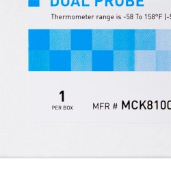 Digital Refrigerator / Freezer Thermometer with Alarm McKesson Fahrenheit / Celsius -58° to +158°F (-50° to +70°C) Desk / Wall / Door Mount Battery Operated  (1/EA)