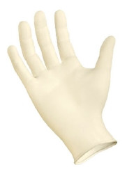 Exam Glove SemperCare® Latex Small NonSterile Latex Standard Cuff Length Micro-Textured Ivory Not Rated  (100/BX)