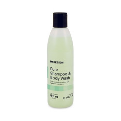 Shampoo and Body Wash McKesson Pure 8 oz. Flip Top Bottle Unscented  (1/EA)