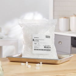 McKesson Tube Closure Polyethylene Flanged Plug Cap Natural 12 mm 12 mm Test Tubes, Centrifuge Tubes, Round Cuvettes NonSterile  (1000/BG)