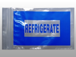 Reclosable Refrigerate Bag 12 X 15 Inch LDPE Clear / Blue Seal Top Closure  (100/PK)