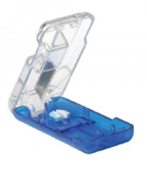 Pill Cutter Hand Operated Blue / Clear  (6/CT)