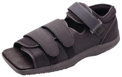 Square Toe Post-Op Shoe Small Male Black  (1/EA)