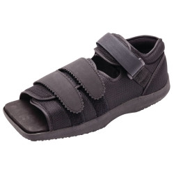 Square Toe Post-Op Shoe Medium Male Black  (1/EA)