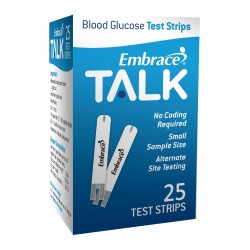 Blood Glucose Test Strips Embrace® 25 Strips per Pack  (1/BX)