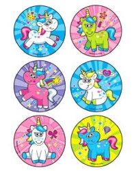 Kids Love Stickers® 90 per Unit Cartoon Unicorns Sticker  (1/RL)