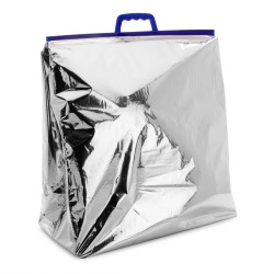 Reclosable Thermal Bag 8 X 19 X 19 Inch Silver Snap Closure  (50/CS)
