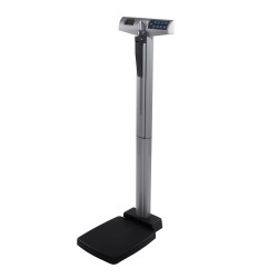 Column Scale with Height Rod Health O Meter® Digital Display 250 kg Capacity Gray Battery Operated  (1/EA)