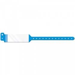 Identification Wristband with Shield Conf-ID-ent™ Patient ID Band Permanent Snap Without Legend  (500/CS)