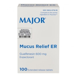 Cold and Cough Relief 600 mg Strength Extended Release Tablet 100 per Box  (100/BX)