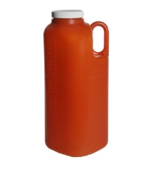 24 Hour Urine Specimen Collection Container Samco™ UrineGARD™ 3,000 mL (101 oz.) Screw Cap Unprinted NonSterile  (40/CS)