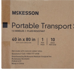 Transfer Sheet McKesson White 40 X 80 Inch 14 Handles  (1/EA)