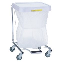 Hamper Stand Medium Duty Square Opening Foot Pedal Self-Closing Lid  (1/EA)