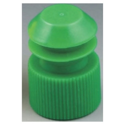 McKesson Tube Closure Polyethylene Flanged Plug Cap Green 13 mm For Use with 13 mm Blood Drawing Tubes, Glass Test Tubes, Plastic Culture Tubes NonSterile  (1000/BG)
