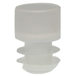 McKesson Tube Closure Polyethylene Flanged Plug Cap Natural 16 mm For Use with 16 mm Blood Drawing Tubes, Glass Test Tubes, Plastic Culture Tubes NonSterile  (1000/BG)