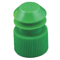 McKesson Tube Closure Polyethylene Flanged Plug Cap Green 16 mm For Use with 16 mm Blood Drawing Tubes, Glass Test Tubes, Plastic Culture Tubes NonSterile  (1000/BG)