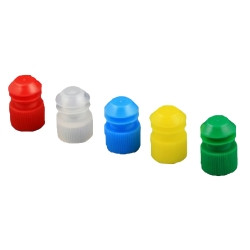 McKesson Tube Closure Polyethylene Flanged Plug Cap Yellow 16 mm For Use with 16 mm Blood Drawing Tubes, Glass Test Tubes, Plastic Culture Tubes NonSterile  (1000/BG)