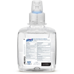 Hand Sanitizer Purell® Advanced 1200 mL Ethyl Alcohol Foaming Dispenser Refill Bottle  (2/CS)