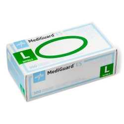 Exam Glove MediGuard® ES Large NonSterile Nitrile Standard Cuff Length Textured Fingertips Blue Not Rated  (300/BX)