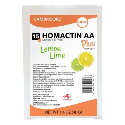 Oral Supplement Homactin AA Plus Lemon Lime Flavor Powder 1.4 oz. Individual Packet Amino Acid  (1/EA)