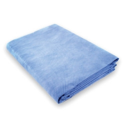 Burn Sheet MedSource Flat Sheet 60 W X 90 L Inch Blue Nonwoven Tissue Disposable  (1/EA)