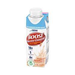 Oral Supplement Boost® Glucose Control® Creamy Strawberry Flavor Liquid 8 oz. Carton  (24/CS)