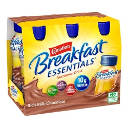 Oral Supplement Carnation Breakfast Essentials® Rich Milk Chocolate Flavor Liquid 8 oz. Bottle  (24/CS)