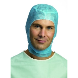Surgical Hood One Size Fits Most Blue Tie Closure  (200/CS)