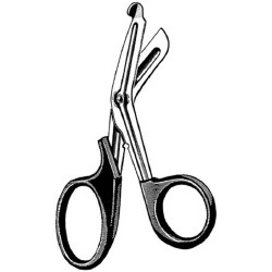 Utility Scissors Multi-Cut™ Sklar 7-1/2 Inch Length OR Grade Stainless Steel / Plastic Finger Ring Handle Angled Blunt Tip / Blunt Tip  (1/EA)