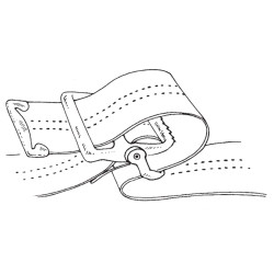 Gait Belt SkiL-Care™ 60 Inch Length Pinstripe Cotton  (1/EA)