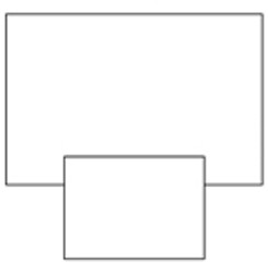 Table Cover 73-3/4 W X 110 L Inch / Skirt:60 X 44 Inch Overhead Table  (14/CS)