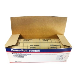 Dressing Retention Tape with Liner Cover-Roll® Stretch White 6 Inch X 2 Yard Nonwoven Polyester NonSterile  (1/BX)