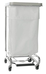 Hamper Stand McKesson Infectious Waste Rectangular Opening 30 to 33 gal. Capacity Foot Pedal Self-Closing Lid  (1/EA)